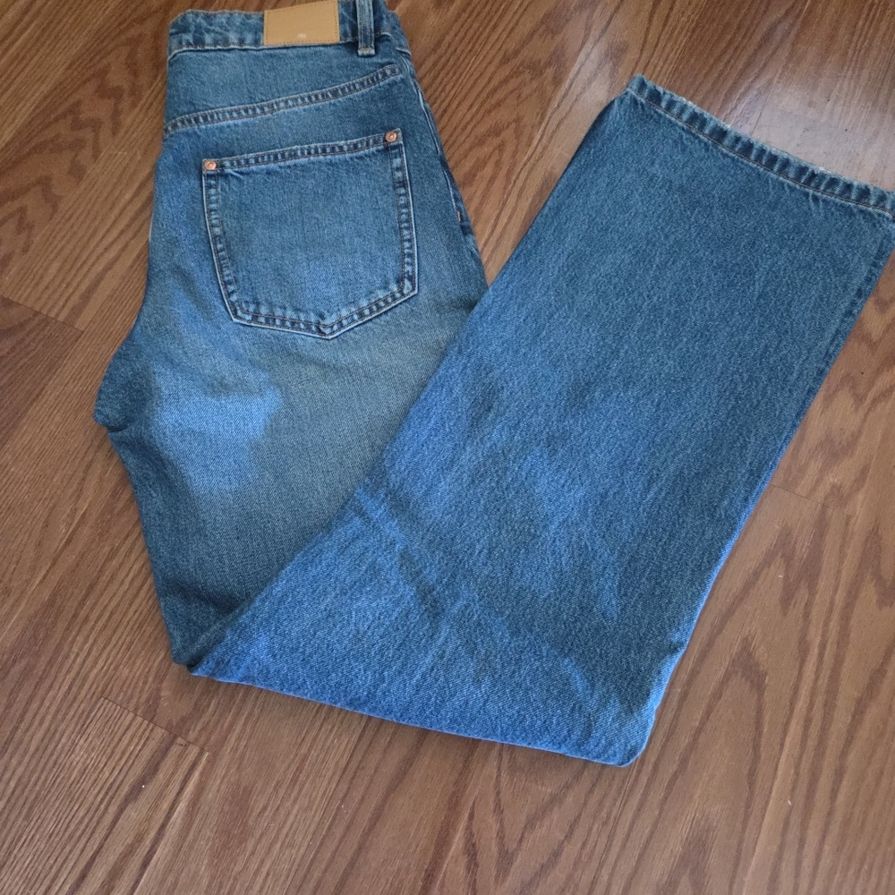 Zara Women's Flare Blue Jeans